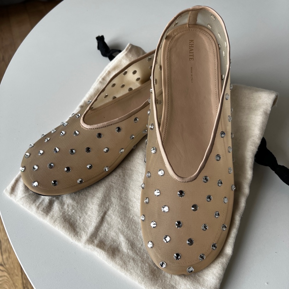 Khaite Marcy Flat with Crystals